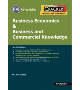 Taxmann Cracker CA foundation Business Economics and Business and Commercial Knowledge